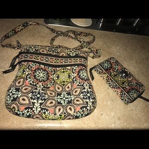 Vera Bradley Crossbody Purse and Wallet